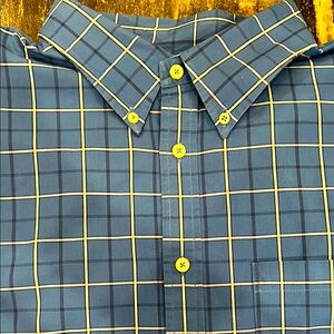 Men's Blue Checkered Shirt